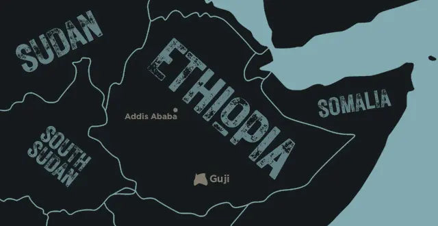 Ground Coffee Society Ethiopia Guji Mormora map