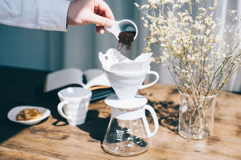 Hario V60 Ceramic Dripper Set in White