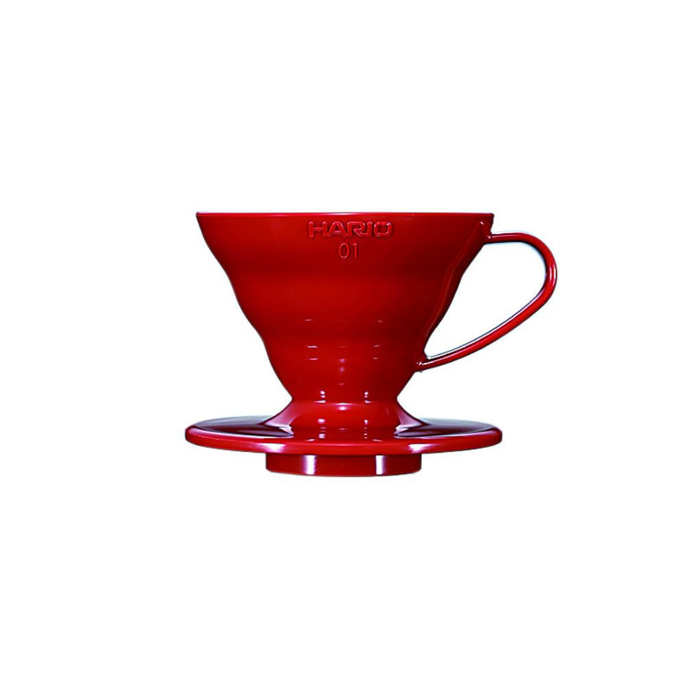 Hario Mini Mill Plus V60 Plastic Starter Kit Size 01 (Red)