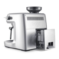 Ground Coffee Society Sage The Oracle Espresso Machine Brushed Stainless Steel showing water reservoir