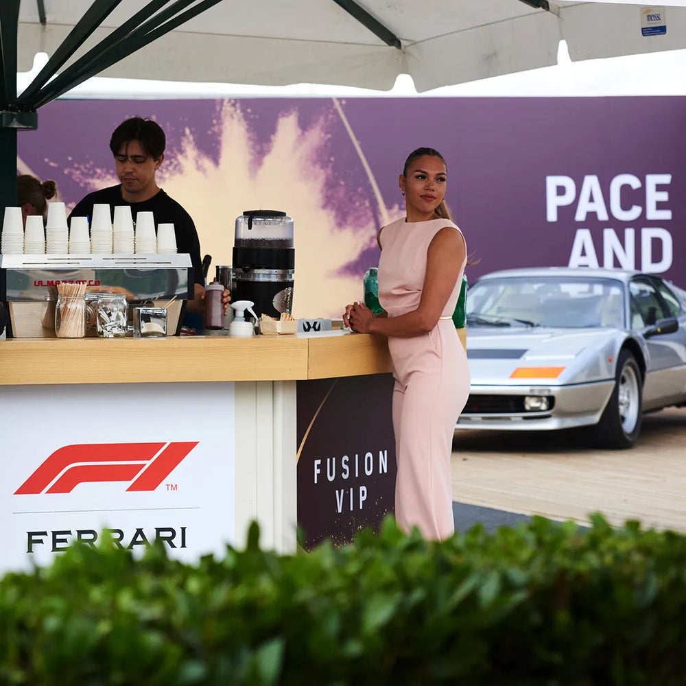 Ground Coffee Society wholesale coffee at Silverstone F1 sport event