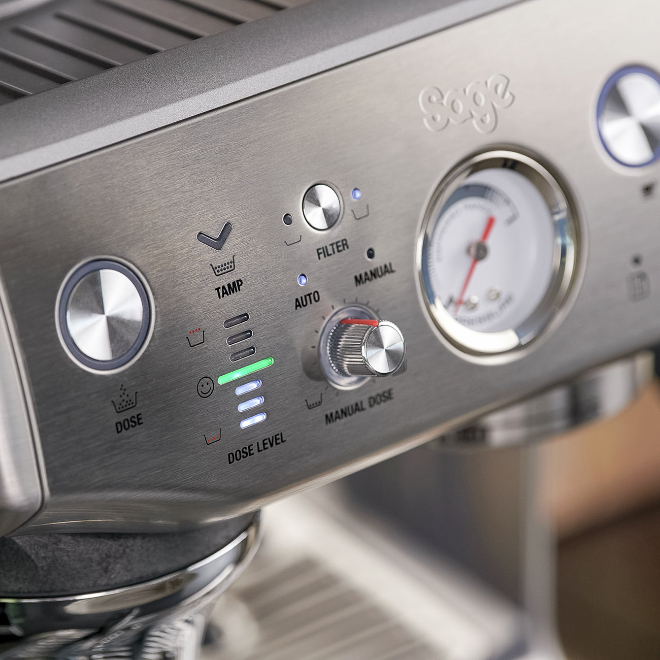 Sage Barista Express Impress Espresso Machine Stainless Steel