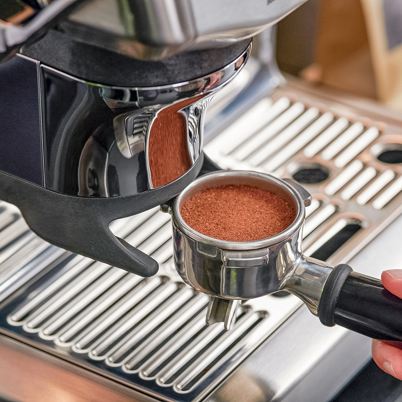 Sage Barista Express Impress Espresso Machine Stainless Steel